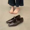 The silver glossy Mary Jane women's shoes and summer high-heeled dance sandals are fashionable and versatile Specification image